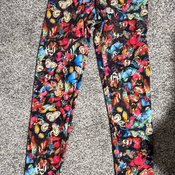 Jessica Simpson Red and Pink Leggings - Picture 1 of 2